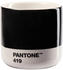 Pantone Porzellan Macchiato Becher - black 419 - 100 ml - 6,2 x 6,2 x 6,3 cm