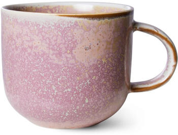HKliving home chef ceramics mug Becher - rustic pink - 1 Stück: 320 ml - 8,1x12,2x9 cm