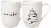like. by Villeroy & Boch Statement Becher mit Henkel "XMAS Set Baum" 2tlg.