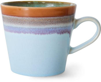 HKliving Ceramic 70's Cappuccino-Tasse - ash - 300 ml - Ø 8,5 cm - 12x8,5x9,5 cm