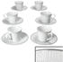 Ritzenhoff & Breker Venezia Espressotassen mit Untertassen 80ml 6er Set