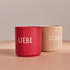 Design Letters Design Letters Lieblingsbecher 8 cm Deutsche Kollektion Liebe rot