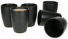 MamboCat Kaffeebecher ohne Henkel Leopard Lampart Nero 6er Set