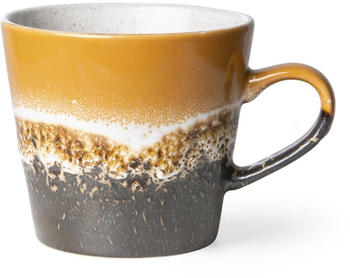 HKliving Ceramic 70's Cappuccino-Tasse - fire - 300 ml - Ø 8,5 cm - 12x8,5x9,5 cm