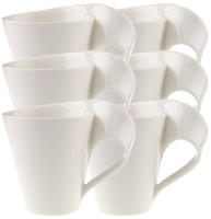 Villeroy & Boch NewWave Caff&egrave; Becher mit Henkel 300 ml 6er Set
