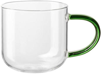 ASA coppa Henkelbecher aus Borosilikat-Glas green 400 ml Ø 9 cm Höhe 9,1 cm