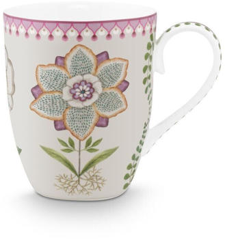 PiP Studio STUDIO Lily&Lotus Henkelbecher weiss/Lila 350ml