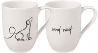 like. by Villeroy & Boch Statement Becher mit Henkel "Dog" Set 2tlg.
