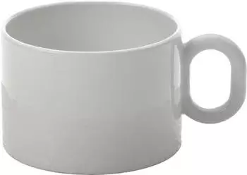 Alessi DRESSED Teetasse weiß: 300 ml Ø 8 cm