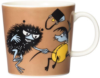 Arabia Stinky in action Mumin Tasse Braun