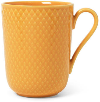 Lyngby Porcelæn Rhombe Tasse mit Henkel 33cl Gelb