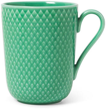 Lyngby Porcel&aelig;n Rhombe Tasse mit Henkel 33cl Gr&uuml;n