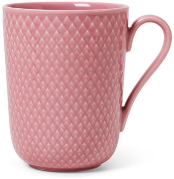 Lyngby Porcelæn Rhombe Tasse mit Henkel 33cl Rosa