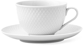 Lyngby Porcelæn Rhombe Teetasse 24 cl weiß
