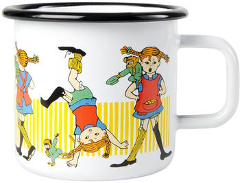 Muurla Pippi longstocking Emaillierte Tasse 3,7 dl White