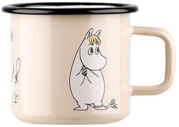 Muurla Snorkmaiden Retro Emaillebecher 37 cl Beige