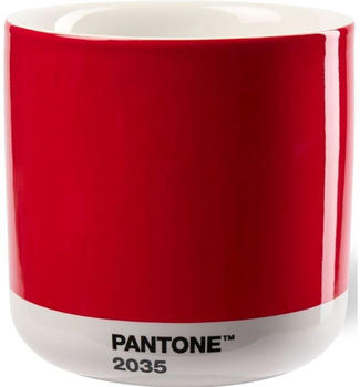 Pantone Latte Macchiato Porzellan-Thermobecher - red 2035 - 220 ml - 8,7x8,7x9 cm