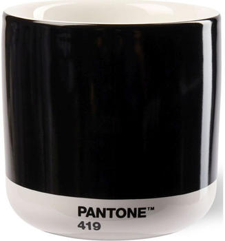 Pantone Latte Macchiato Porzellan-Thermobecher - black 419 - 220 ml - 8,7x8,7x9 cm