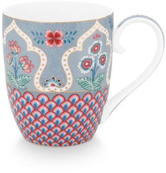 PiP Studio Flower Festival Becher XL - light blue - 450 ml