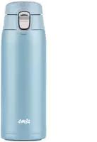 Emsa Thermobecher "Travel Mug" 0,4L, leicht, Edelstahl, Klappverschluss, 100%...