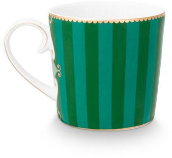 PiP Studio Love Birds Medallion Tasse Stripes grün 150ml