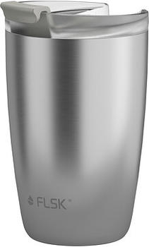 FLSK Kaffeebecher to go-Becher 350 ml silber