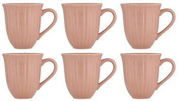 IB Laursen 6er Set Becher 240 ml MYNTE Coral Almond Steingut