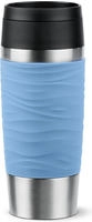 Emsa N2021300, Emsa TRAVEL MUG Waves Thermobecher (hellblau/edelstahl, 0,36...