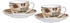 Ritzenhoff & Breker Cappuccino Crema Tassen Untertassen mehrfarbig 220 ml 4er Satz
