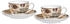 Ritzenhoff & Breker Cappuccino Crema Tassen Untertassen mehrfarbig 220 ml 4er Satz