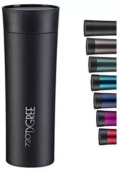 720&deg;DGREE Premium Mug PleasureToGo (450 ml) Onyx Black