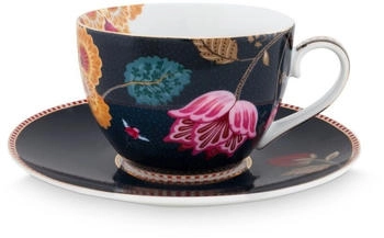 PiP Studio STUDIO Fantasy Denim Blue Cappuccino Tasse mit Untertasse 0,28l