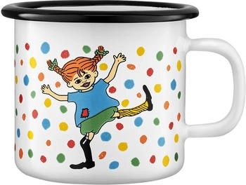 Muurla Pippi Emaillebecher 2,5 dl Hoppsansa