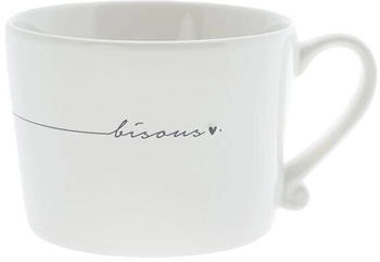 Bastion Collections Tasse, Becher BISOUS weiß schwarz 270ml