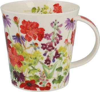 Dunoon CA-COTT-RE Tasse aus feinem Porzellan, Motiv: rote Landhausbordüre, 0,48 l Dunoon CA-COTT-RE Tasse aus feinem Porzellan, Motiv: rote Landhausbordüre, 0,48 l