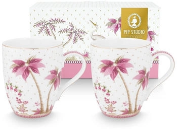 PiP Studio STUDIO Jolie Dots Gold Pink Becher Large 350ml Set2