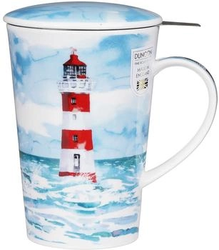 Formano DUNOON Teetasse Shetland Solitude mit Leuchtturm 440ml Porzellan