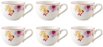 Villeroy & Boch Mariefleur Basic 6er Set Espressotassen 50ml wei&szlig; bunt