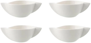 Villeroy & Boch NEW WAVE 4er Set Suppen-Obertasse oval 29.5cm weiß