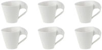 Villeroy & Boch Mokka-/ Espresso Obertasse NEW WAVE,... Wei&szlig;