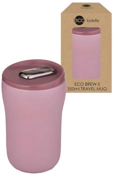 Ladelle ECO BREW II To-Go-Becher doppelwandig keramik rosa 0,35l