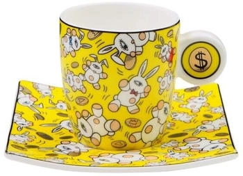 Goebel Porzellan Espressotasse mit UT 100 ml Magic Bunny Gold Kandinsky