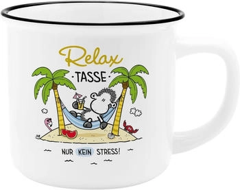 Sheepworld Tasse mit Spruch RELAX 35 cl