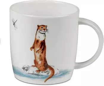 Formano Roy Kirkham Becher Sophie Wildlife Otter weiß 300ml Porzellan