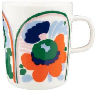 Marimekko Karuselli Tasse 25 cl White-light blue-orange