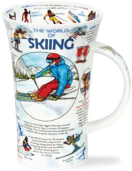 Formano Jumbo- XXL-Tasse Glencoe World of Skiing mit Henkel Wintersport Motiv 10 cm 500 ml