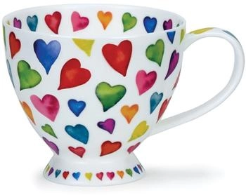 Formano Dunoon Becher, Tasse Form Skye Warm Hearts für 450ml weiß bunt