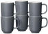 Ritzenhoff & Breker Flirt by R&B Becher 285ml 6er Set Jasper grau