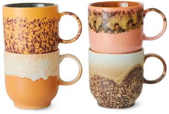 HKliving 70's Tasse 25 cl 4er-Pack Cape