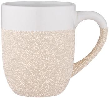 Ladelle CAFE Becher mit Henkel strukturiert weiß 0,3 l